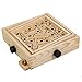 Gioco in Legno Labyrinth, Tilt Game da Tavolo Labyrinth in Legno con 2 Palline Bilanciata Tavolo da Tavolo Gioco per Bambini Adulti (Size : 25 Levels)