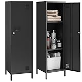 MIOCASA Metal Locker Storage Cabinets with Doors and Shelves Lockable 3 Tier File Cabinet Organizer