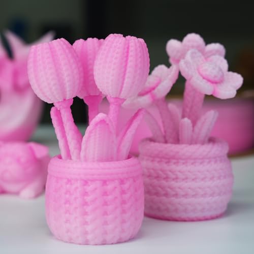Image of GratKit Gradient PETG Filament, Color Change 3D Printer Filament 1.75mm, 1kg, Multicolor PETG Translucent Gradient Creamy Pink White