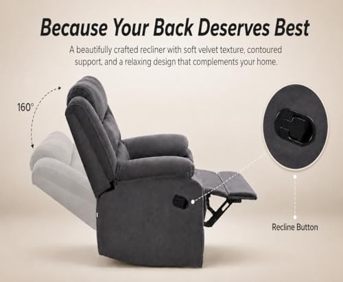 Image of Torque - Mikkel Leatherette Recliner Sofa 3 Seater Manual- Brown | Three-Seater Recliner Couch Chair | Triple 3 Seater Recliner Sofa for Living Room 1 Year Warranty