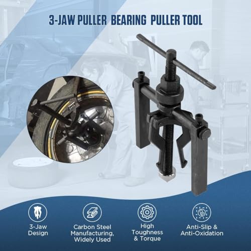 Image of Keaa Bearing Puller 3 Jaw Pilot Bearing Puller Blind Bearing Puller Set Bearing Pullers Bushing Gear Puller Small Inner Internal Bearing Puller Kit Car Motorcycle Wheel Pilot Bearing Removal Tool