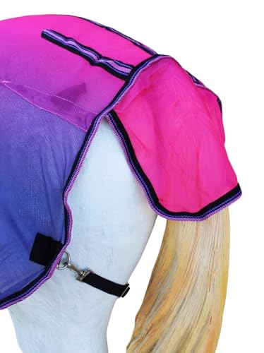Image of 60 inch Horse Light Summer Spring Airflow Mesh Removable Neck Pink Ombre 73159