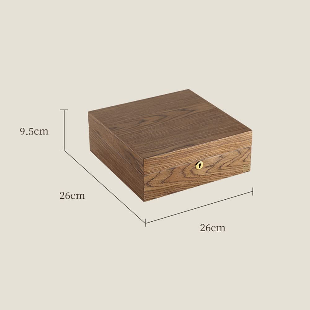 Joyero Rústico De Madera Maciza para Mujer, Ideal para Guardar Y Exhibir Collares, Anillos, Pendientes Y Pulseras.