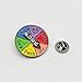 Fuck Enamel Pin - Funny Color Wheel Spinning Pins - Cute Aesthetic Badges Brooches for Backpack