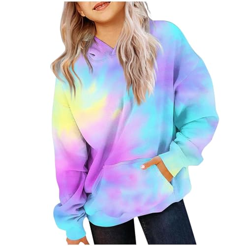Hoodies for Teen Girls Trendy Oversized Pullover Sweatshirts Cute Long Sleeve Preppy Loose Tops Tween Girl Clothes