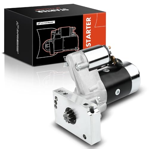 A-Premium Heavy-Duty High Torque Starter (Black) Compatible with GM Race Car Engine & Chevy V8 V6 A/T M/T with 153/168 Tooth Flywheel, 12V 2.0KW 9 Teeth Clockwise, Replace# 18493