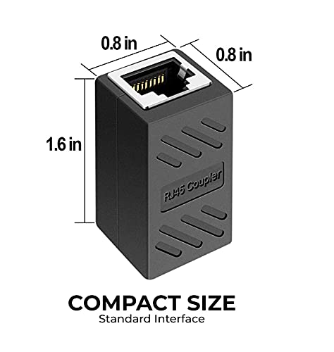 Ethernet-kabelconnector (2 stuks), RJ45-connector, LAN-kabeladapter, RJ45-koppeling, Powerline netwerkadapter, Ethernet… - Image 4