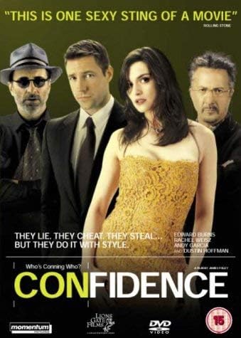 Amazon.com: Confidence [Region 2] : Edward Burns, Rachel Weisz, Morris Chestnut, Leland Orser, Louis Lombardi, Paul Giamatti, Brian Van Holt, Donal Logue, Luis Guzmán, April O'Brien, Jay Giannone, Tommy 'Tiny' Lister, Franky