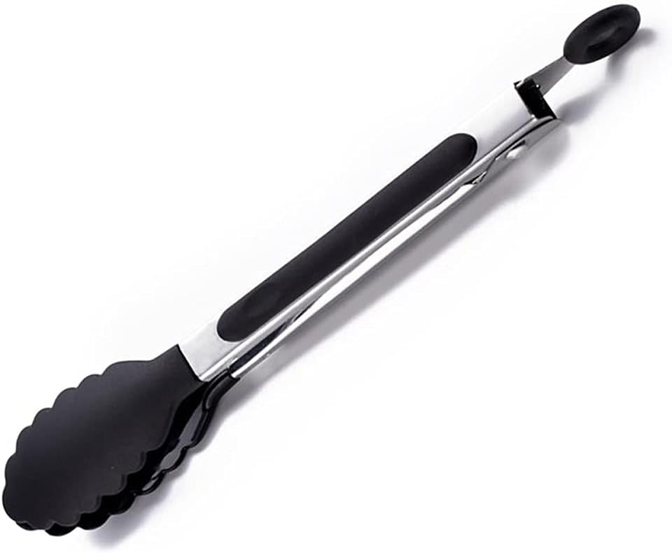 1pc Heat-Resistant Food Tong Creative Non-Slip Nylon Bread Serving Kitchen Tools BBQ Accessories(C)