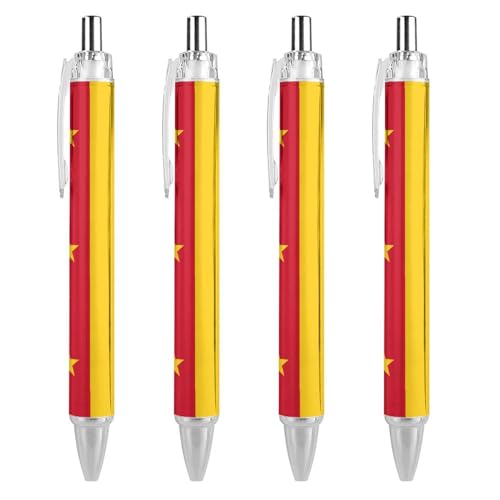 Bolígrafo retráctil de 0,5 mm con la bandera de Camerún para suministros de papelería y oficina
