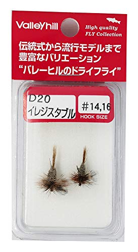 ValleyHill Fly Finished Product Dry Fly D20 Reusable