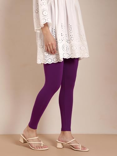 Image of TWIN BIRDS Women Viscose Ankle Leggings | Stretchable Kurti Wear Bottom