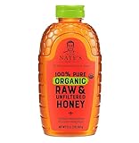 Nate's Organic 100% Pure, Raw & Unfiltered Honey - USDA Certified Organic - 32oz. Squeeze Bottle