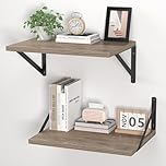 Mardili 12 Inch Deep Floating Shelves for Wall, 16W x 12D Wood Wall Shelves Set of 2-Natural Wood