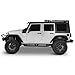 Hooke Road Wrangler JK Flat Fender Flares for 2007-2018 Jeep Wrangler JK JKU 2/4 Doors, Front & Rear Steel Fenders - 4PCS Set