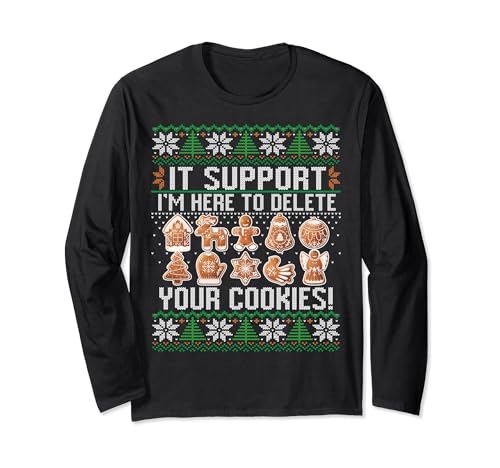 IT Programmierer Cookies I Lustiges Ugly Christmas Pulli Langarmshirt
