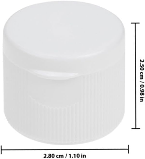 ULTECHNOVO 40pcs Push Pull Replacement Caps 28mm Plastic Reusable Twisted Bottle Lids Non Spill Screw Tops Spout Lid for Water Bottles Soda Bottles White