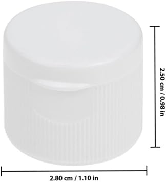ULTECHNOVO 40pcs Push Pull Replacement Caps 28mm Plastic Reusable Twisted Bottle Lids Non Spill Screw Tops Spout Lid for Water Bottles Soda Bottles White