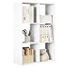 Produktbild WOLTU Bücherregal mit 3 Ebenen, Regal mit 6 Fächern für Wohnzimmer Küche Büro, Standregal mit Kippschutz, als Raumteiler Aktenschrank DVD-Regal, 71x106x29 cm, aus Holzwerkstoff, weiß