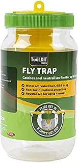 Disposable Fly Paper | Fly Trap Insect Catcher to Use Outdoors | Perfect to Trap Insects in the Garden | Wasp Trap | Easy to Dispose | (TuuLKIT)