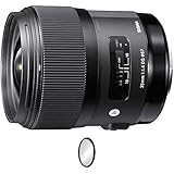 Sigma 35mm f/1.4 DG HSM Art Lens for Nikon F + UV Protective Filter Combo