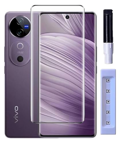 Image of FabeKee Tempered Glass Screen Protector Compatible for Vivo V40 5G | Front And Back Screen Guard With camera lens protector 3 in 1 (Combo)