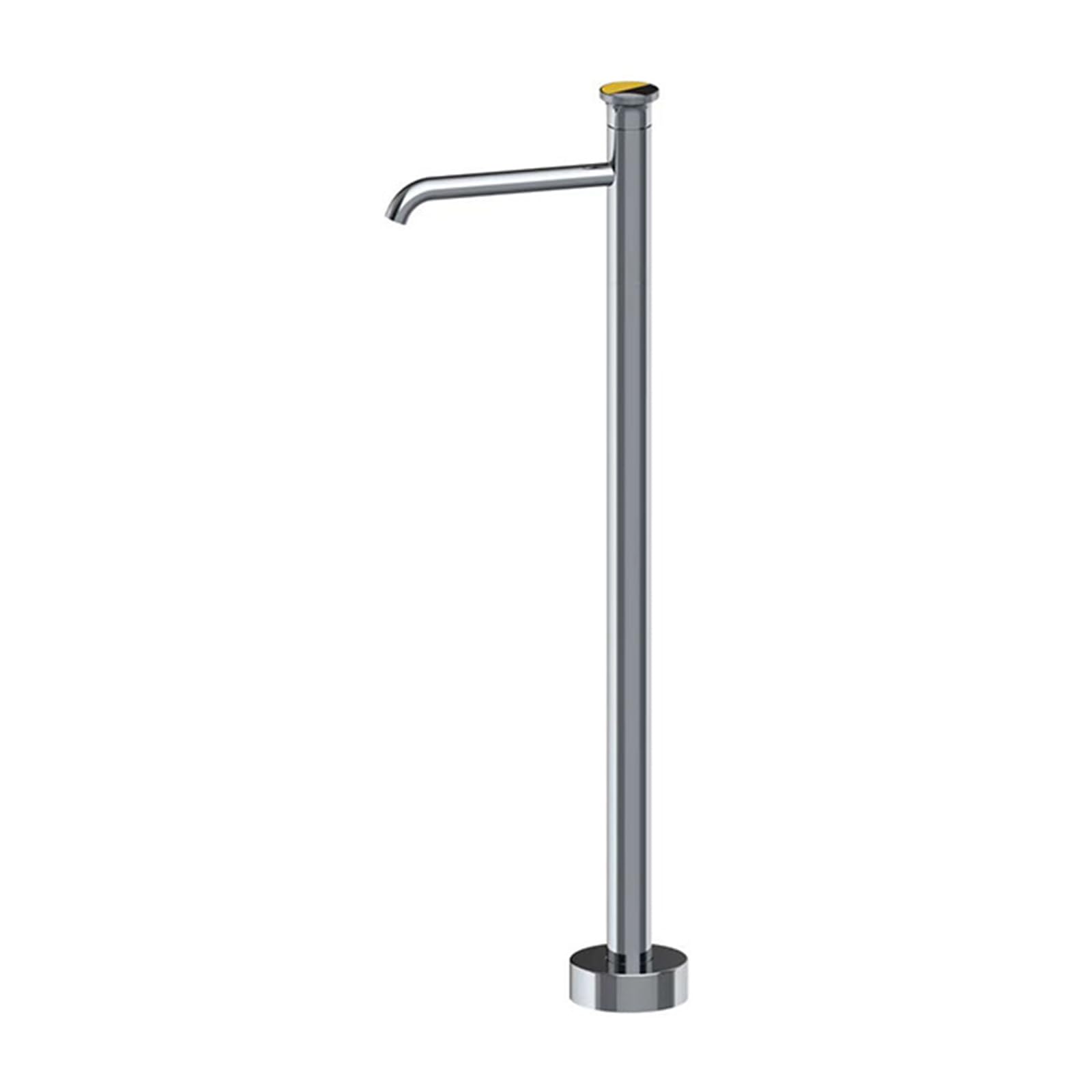 HADECOLL Freestanding Bath Mixer Tap Hot And Cold Bath Mixer Taps Brass Single Handle, Grey,Chrome