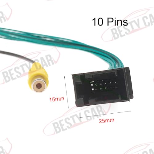 Image of Car Reversing Reverse Backup Camera Video Input Adapter Cable Wire Connector for Ford SYNC 1 fits for Ford Focus Fusion Kuga Ranger Transit Fiesta C-MAX with 4.2″ Screen
