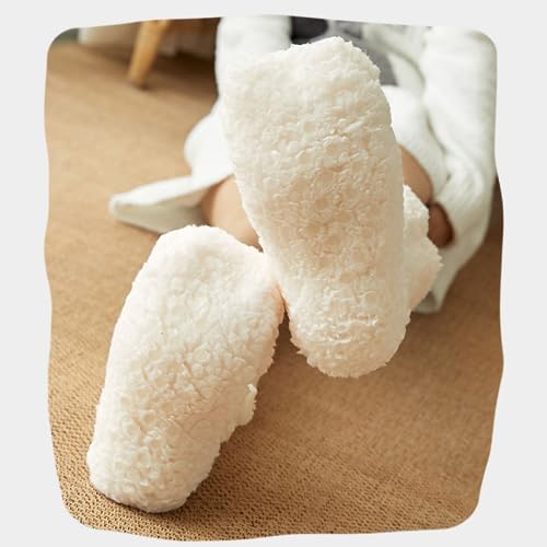 Image of Dog Socks Fuzzy Socks Fluffy Socks Winter Warm Soft Slipper Home Sleeping Cute Animal Socks 2 Pairs