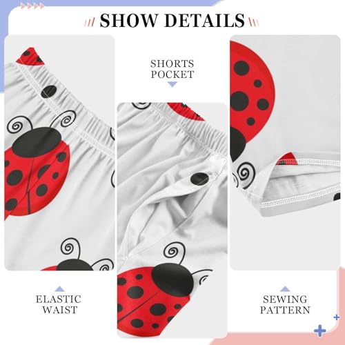 Ladybirds Flying Boys Pants Boys Athletic Pants Long Pant for Boywith Pockets Wide-Leg Size 6-14Y4