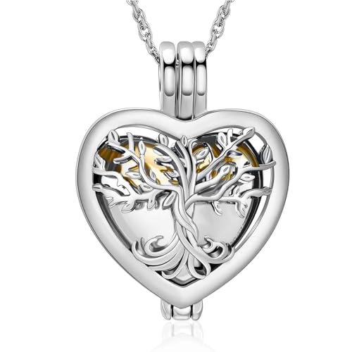 Pendentif funéraire cœur fleur pour garder le souvenir d'un proche