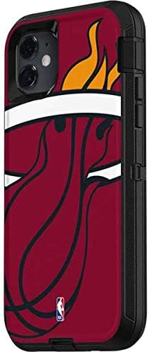 Skinit Decal Skin Compatible with OtterBox Defender iPhone 11 Case - Officially Licensed NBA Miami Heat Large Logo Design