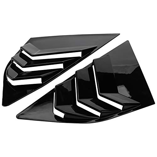 Blmirror Apto para Focus Hatchback Negro Brillante Ventana Lateral Rejillas de VentilacióN 2012 2013 2014 2015 2016 2017 2018 ABS