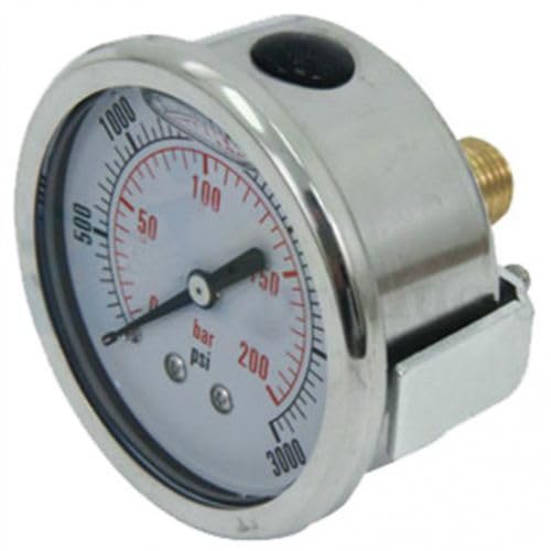 Baler Hydraulic Density Pressure Gauge 3000 PSI fits Case IH RB454 RB464 RB554 RB564 RBX451 RBX452 RBX453 RBX461 RBX462 RBX463 RBX552 RBX553 RBX561 RBX562 RBX563 857072 fits New Holland 2000 857072