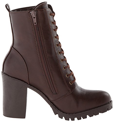 Image of Soda Women's Malia Faux Lace Up Chunky Lug Sole Combat Boot