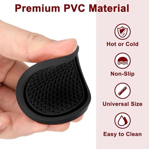 Portavasos para coche HARFINGTON en PVC negro miniatura 4