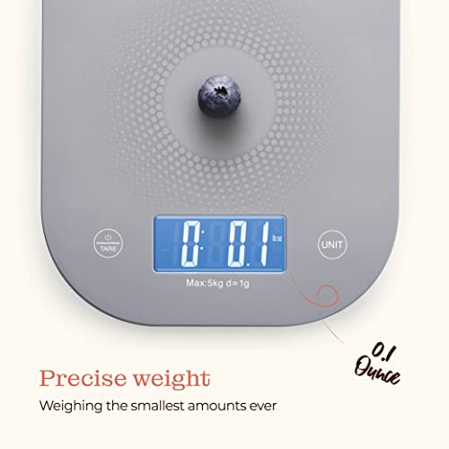 Digital Kitchen Food Scale - Lcd Display Weight In Grams, Kilograms, Ounces, Fl Ounces, Milliliters, And Pounds Perfect For Precise Measurements, Baking, Cooking, Meal Prep, Weight Loss, #TOP3