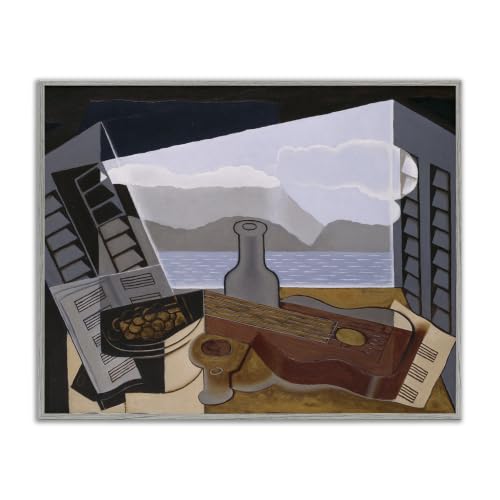 Juan Gris Abstract Window Study, 24 x 30 Inch Framed Giclée Print