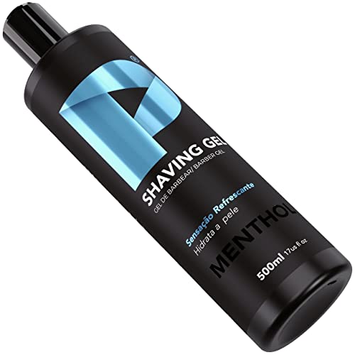Shaving Gel De Barbear Play Barber 500g Menthol Profissional