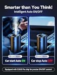 Ceeniu Voiture intelligente Air Fresheners, nouvelle expérience de l'odeur par ultrasonic Mist, automatique marche/arrêt, puissante batterie intégrée, fragrance naturelle, rafraîchisseur de voiture réglable, nouvelle odeur de voiture