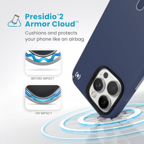 Coque iPhone 16 Pro Max Speck Presidio2 Pro MagSafe bleue - 3