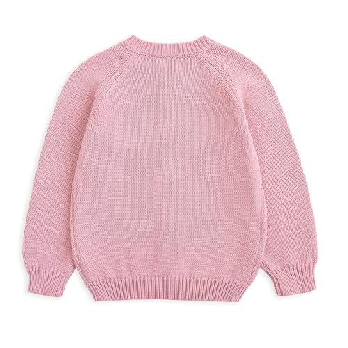 Image of Simplee kids Baby Sweater Toddler Girls Cardigan Sweater Embroidered Strawberry Knit Sweater