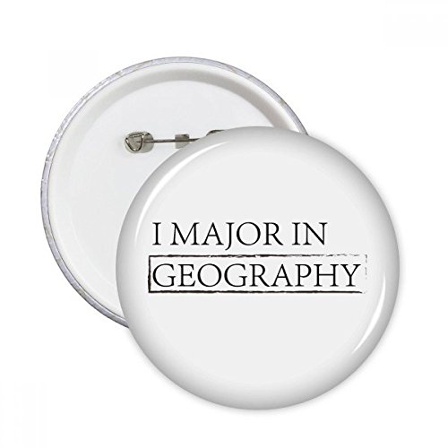 Pins Ronde Badge Bouton Géographie pour personnaliser un sac d'école