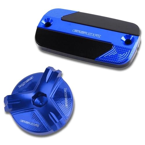Tapa de depósito de freno delantero azul mecanizado de alta precisión para CB650R