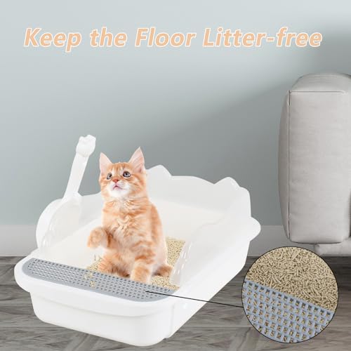 Caja de arena para gatos Mediana Morcte con pala blanca miniatura 5