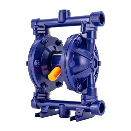 Doppelmembranpumpen 12GPM 1/2 Zoll Druckluftbetriebene Membranpumpen Membranpumpen Druckluftbetriebene selbstansaugende Pumpen für Chemikalien