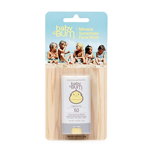 Baby Bum SPF 50 Sunscreen Face Stick | Mineral Roll-On UVA/UVB Face