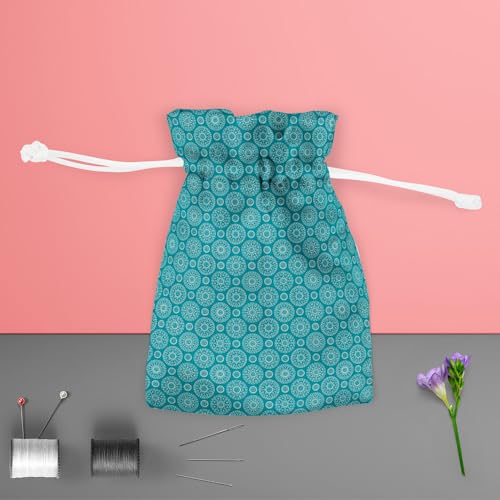 Image of ArtzFolio Blue Blue | Pouch Wrist Potli Bag | Bag for Weddings & Casual Parties