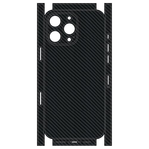 Calcomanía trasera iPhone 16 Pro Max vinilo de fibra de carbono protector 3M 2