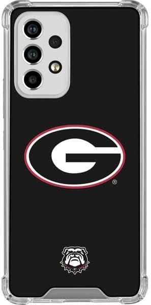Skinit Clear Phone Case Compatible with Galaxy A53 5G - Officially Licensed University of Georgia Bulldogs Design